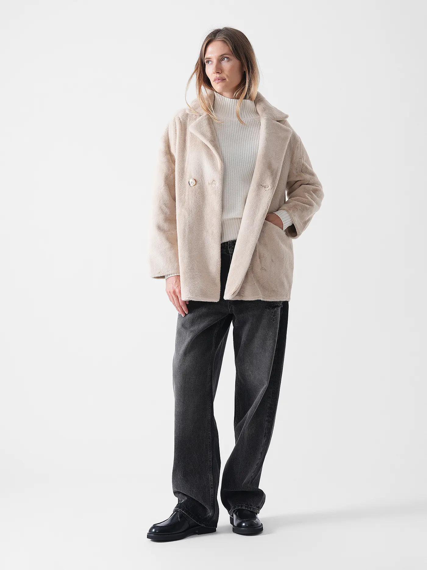 PRIDE TO BE | Jacke in Felloptik HEDA | 